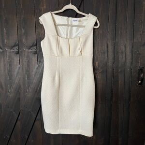 Calvin Klein Ivory Sheath Dress